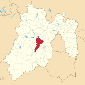 Location of Toluca in the State of Mexico