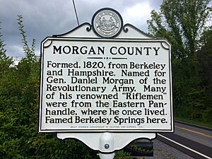 Morgan County Historical Marker Paw Paw Road Woodrow WV 2014 09 16 02