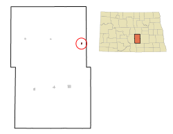 Location of Pettibone, North Dakota