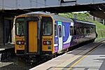 Northern Rail Class 153, 153352, platform 5, Lancaster railway station (geograph 4499685).jpg