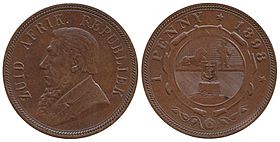 Penny of the South African Republic (Transvaal), 1898