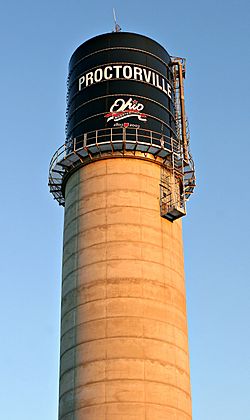 Proctorville's municipal water tower, built in 2003