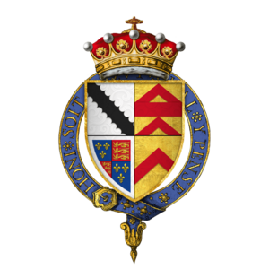 Quartered arms of Sir Henry Radclyffe, 4th Earl of Sussex, KG