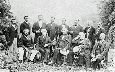 Robert E Lee with his Generals, 1869