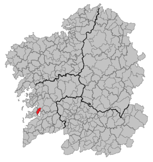 Situation of Vilaboa within Galicia