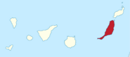Spain Canary Islands location map Fuerteventura