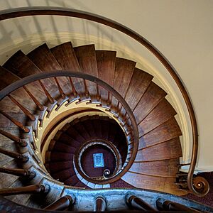 Stairs inside Lanier Mansion