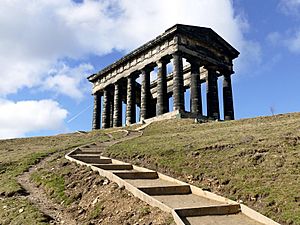 Steps to the Penshaw Monument (geograph 5719013)