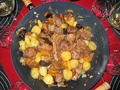 Tajine d'Elise with turkey