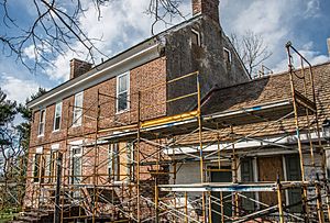 The Allee House Undergoing Repairs