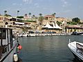 The harbor in the old city of Byblos, Lebanon