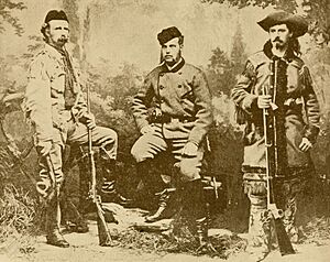 Thrilling lives of Buffalo Bill, Col. Wm. F. Cody, last of the great scouts and Pawnee Bill, Major Gordon W. Lillie (Pawnee Bill) white chief of the Pawnees (1911) (14582438359) (cropped)