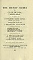 Title Page of The Merry Muses of Caledonia published by The Burns Federation in 1911