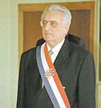 Franjo Tuđman with sash