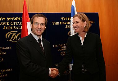 Tzipi Livni and Gordon Bajnai