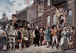 Washington's inauguration at Philadelphia cph.3g12011