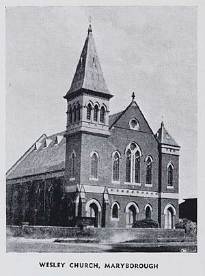 Wesley Methodist Church, Maryborough, circa 1947