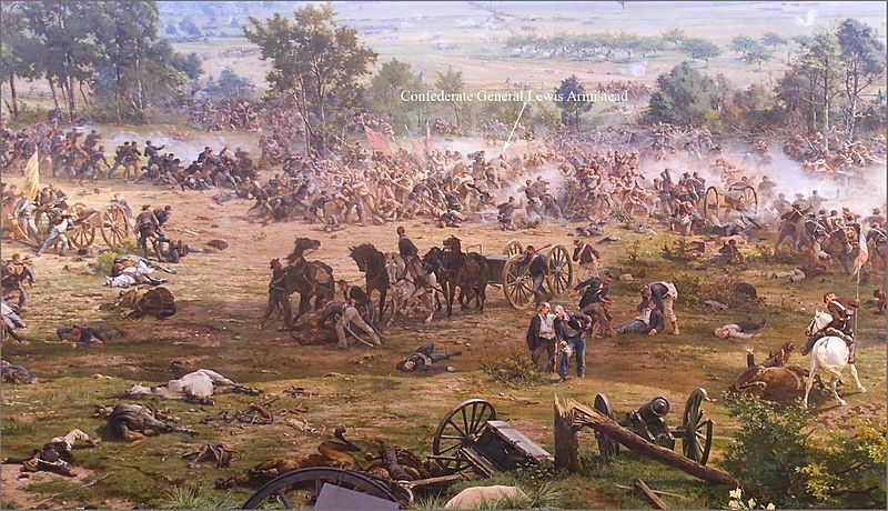 'Confederate General Lewis Armistead at The Angle' -- Gettysburg (PA) Cyclorama 2012