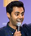 160505-D-DB155-010 Comedian Hasan Minhaj performs during the comedy show at Joint Base Andrews in May 2016 (cropped)