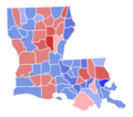 2008 United States Senate election in Louisiana results map by parish
