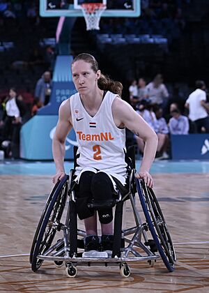 2024 Summer Paralympics women's wheelchair basketball, Netherlands vs Japan 35.jpg