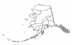 Location of Chignik Lagoon, Alaska