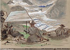 Acland-henry-wentworth-1815-19-travelers-by-a-swiss-glacier