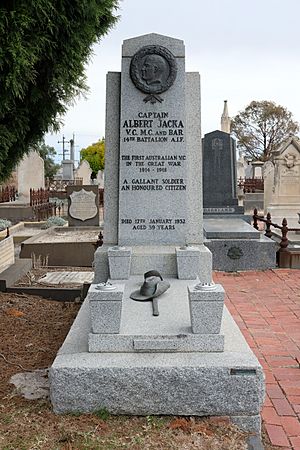 Albert Jacka Grave St Kilda