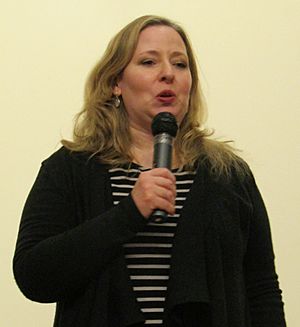 Ally Carter in the Provo Library at a teen author meet and greet in 2019.