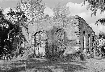 Biggin Church (Ruins), Cooper River, West Branch, Moncks Corner vicinity (Berkeley County, South Carolina).jpg