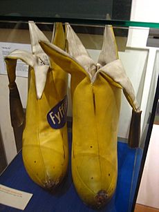 Billy Connolly's banana boots