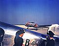 Braniff Airline Pilots Watching a Lockheed 12A Electra Junior
