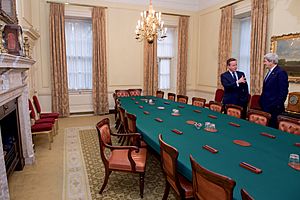 British Prime Minister David Cameron and U.S. Secretary of State John Kerry at 10 Downing Street (26873120142)