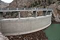 Buffalo Bill Dam upstream face