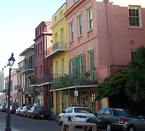 Colorful houses in New Orleans