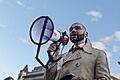 DC Councilmember, Robert C. White speaking at Thursday evening's rally against Trump's "Muslim Ban" policies sponsored by Freedom Muslim American Women's Policy (31740329803)