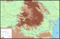 Dacia around 60-44 BC during Burebista, including campaigns - French