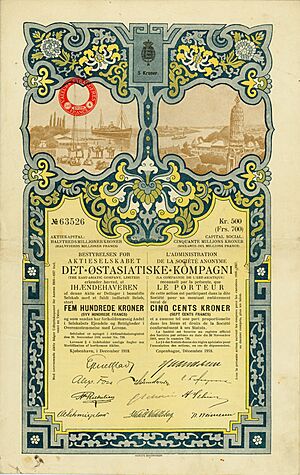 Det Ostasiatiske Kompagni 500 Kr 1918