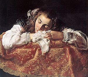 Domenico Fetti - Sleeping Girl - WGA7863