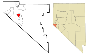 Location within Douglas County and Nevada