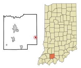 Location in the state of Indiana