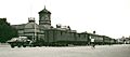 Ellen Street station and 'Long Tom' brake van on passenger train, 1947 (SLSA B 19252)