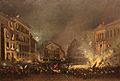 Episodio de la revolución de 1854 en la Puerta del Sol (cropped)