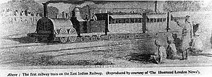 First Train of East Indian Railway-1854
