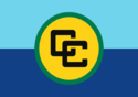 Flag of    Caribbean Community   Dutch:Caribische GemeenschapFrench:Communauté caribéenneSpanish:Comunidad del Caribe 