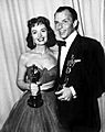 Frank Sinatra and Donna Reed at the 1954 Academy Awards