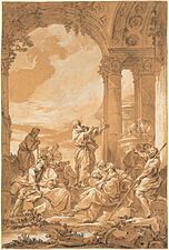 Giovanni Paolo Panini, Saint Paul Preaching in Athens, 1734, NGA 131305