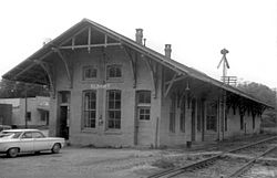 Illinois Central Railroad depot, 1966
