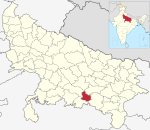 India Uttar Pradesh districts 2012 Kaushambi.svg