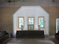 Inside Missionary Baptist Church in Cades Cove, TN IMG 4976